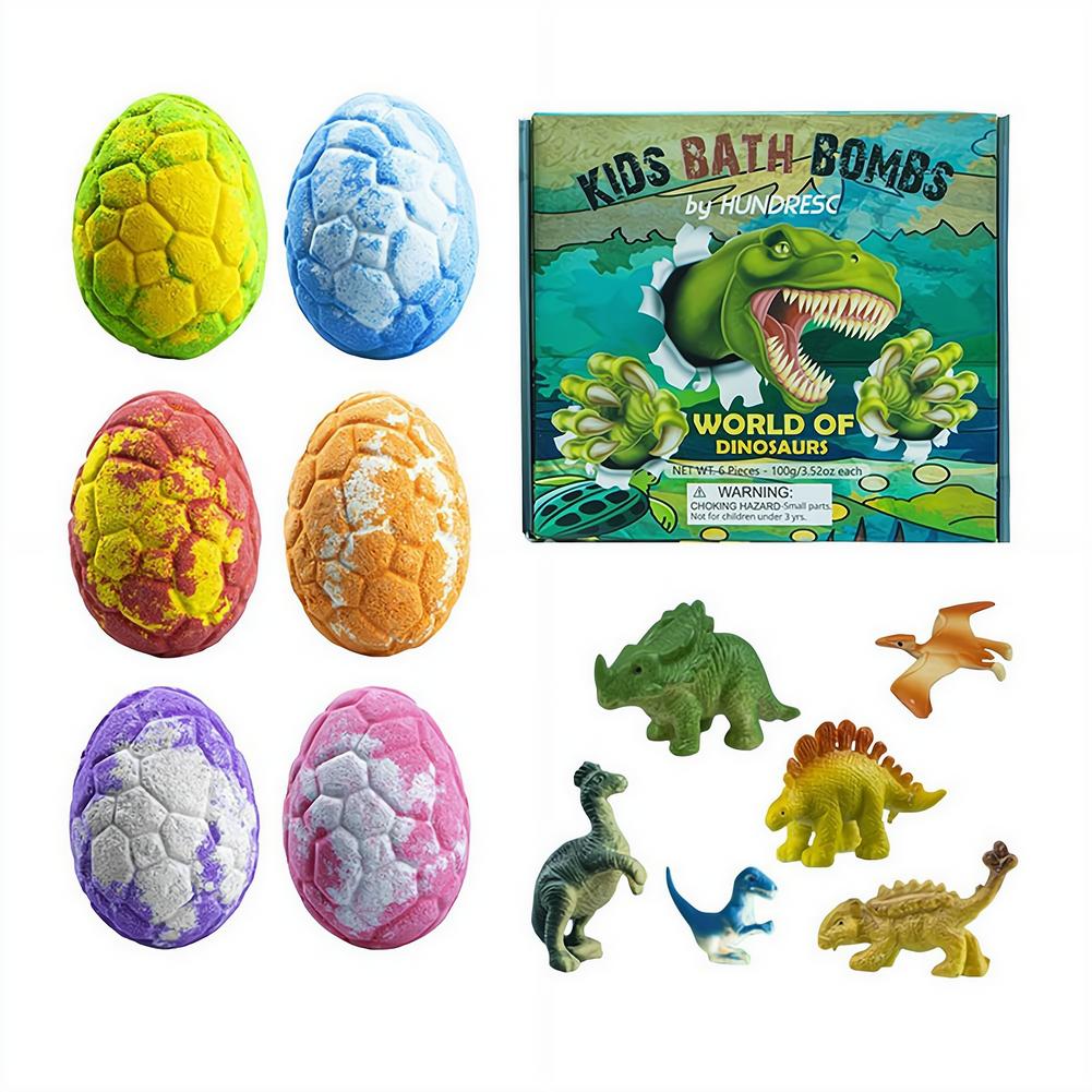 Kids Toys Dinosaur - 6PCS Dinosaur Egg Bath Bombs With