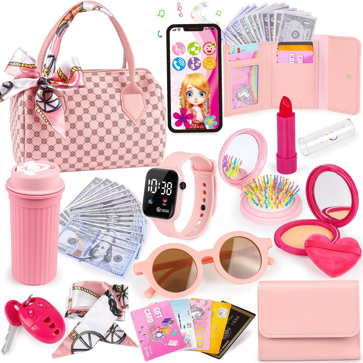Top Kids Xmas Toys - 32PCS Play Purse Toddler Girls Top