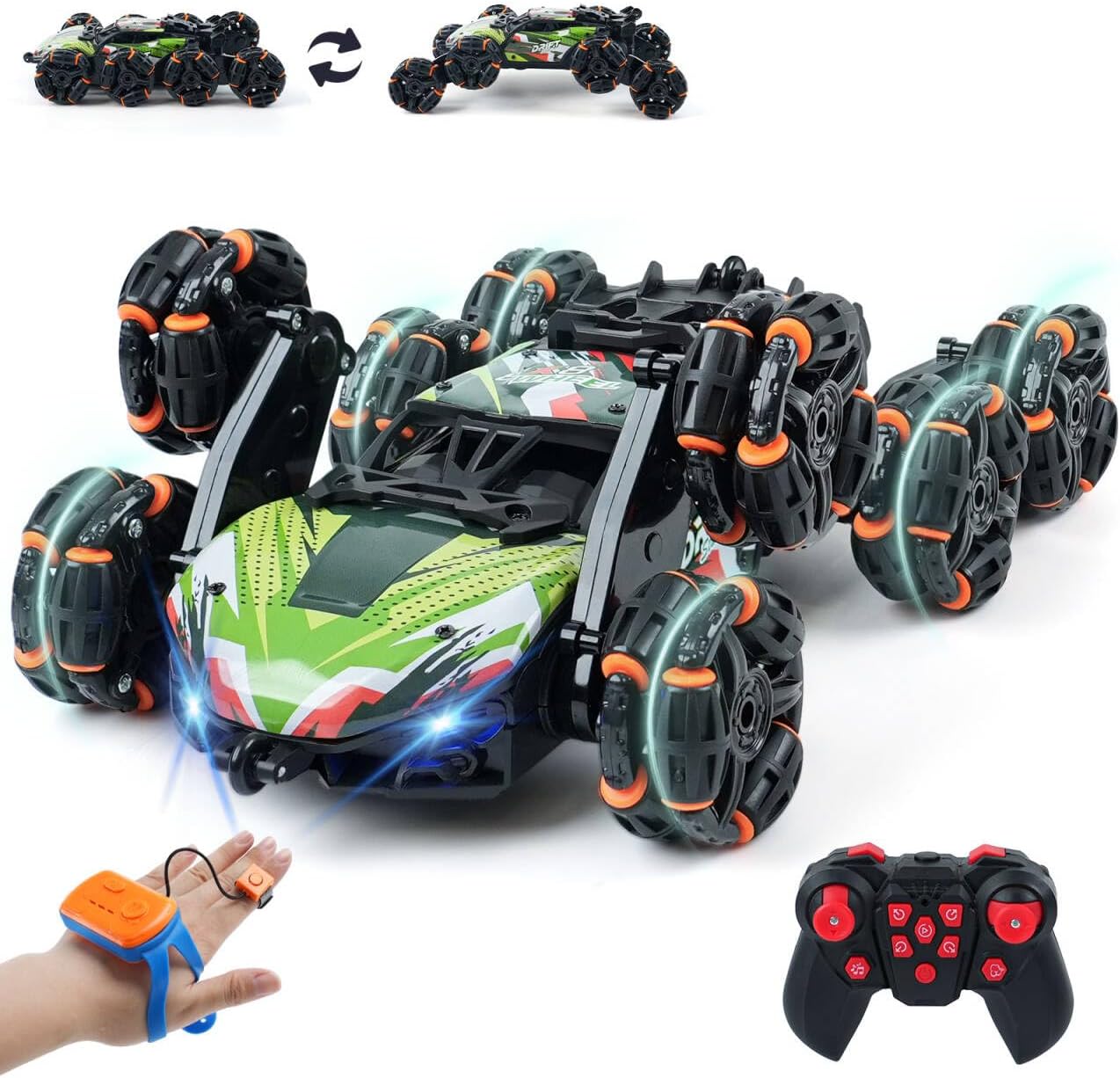 Kids Toys 10 Year Old - Gesture Sensing RC Stunt Car with
