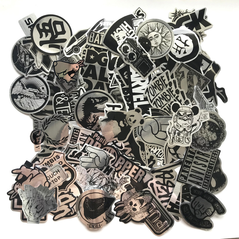 Kids Toys Logo - 10/30/50/100PCS Imitating Metal Brand Logo Rock