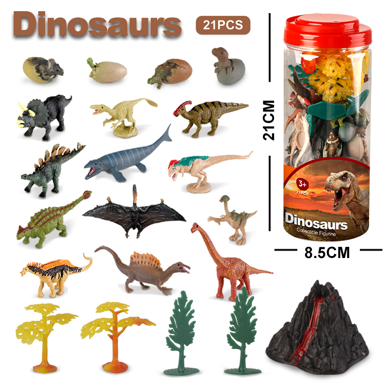 Kids Toys Dinosaur - 21Pcs Realistic Dinosaur Toy World Tyrannosaurus
