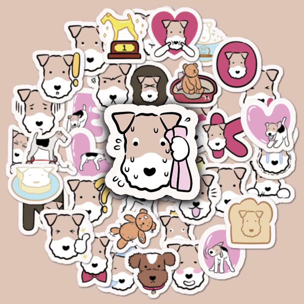 Kids Toys Laptop - 40pcs Cute Cartoon WIRE FOX TERRIER