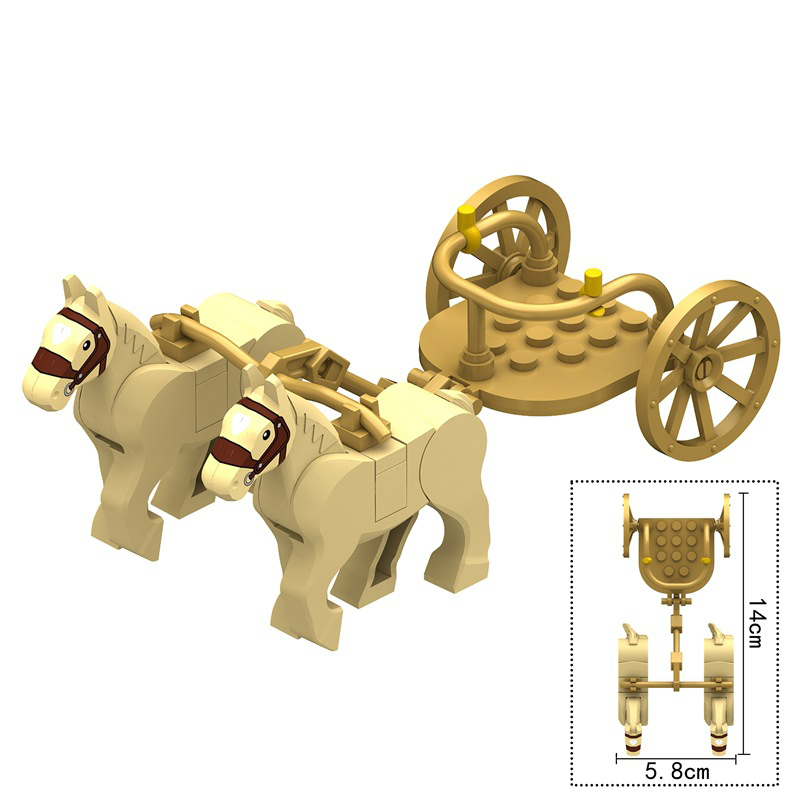 Kids Toys Egypt - MOC Ancient Egyptian Carriage Model Building