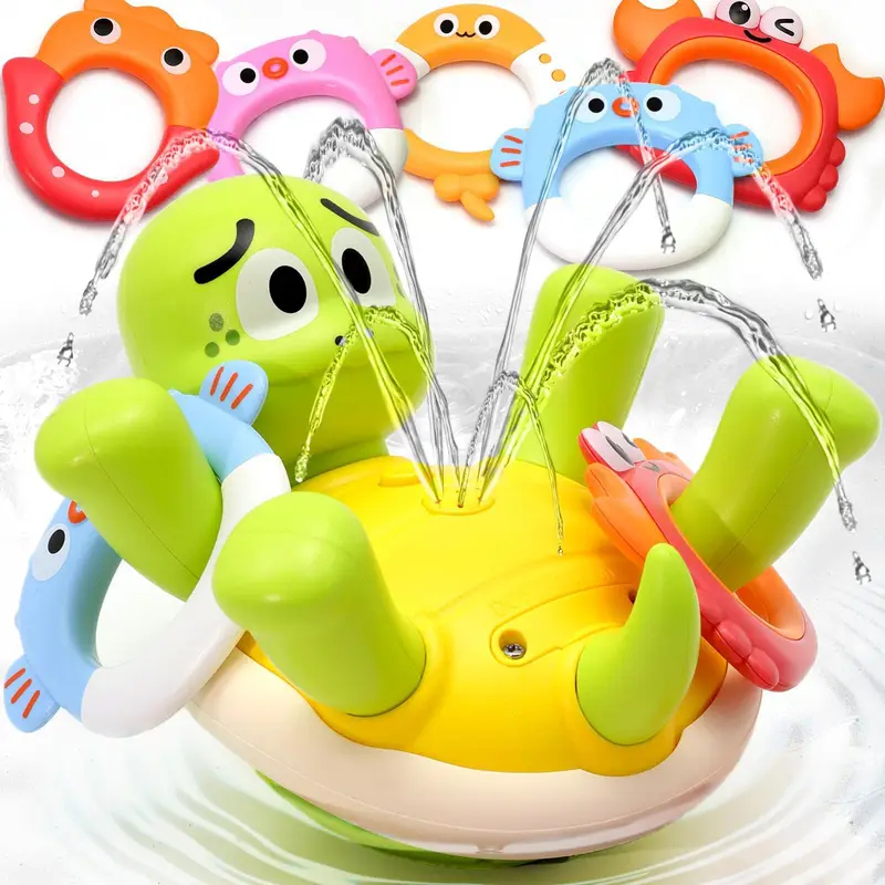 Kids Toys Under £5 - Baby Toys Rechargeable Turtle Bath Sprinkler