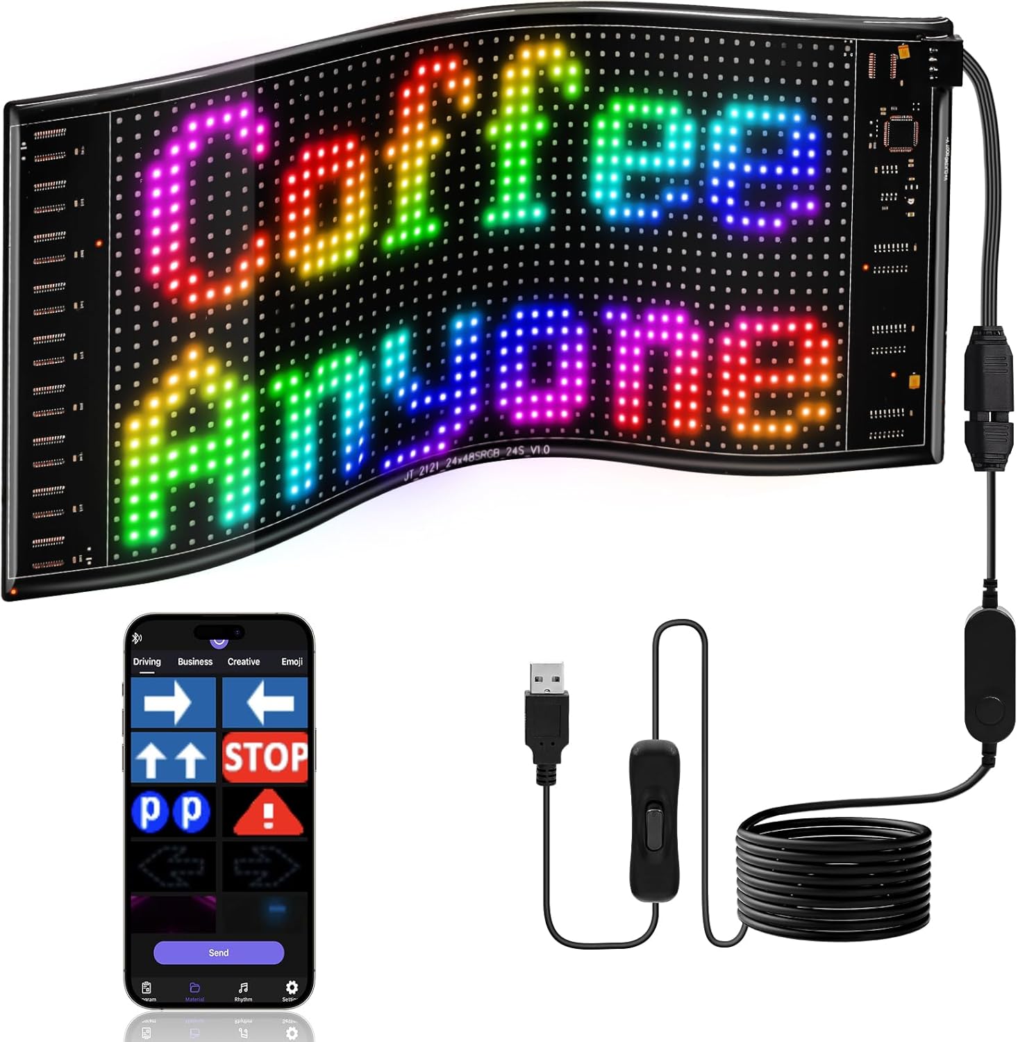 Remote Control Car - LED DIY Matrix Pixel Panel Led