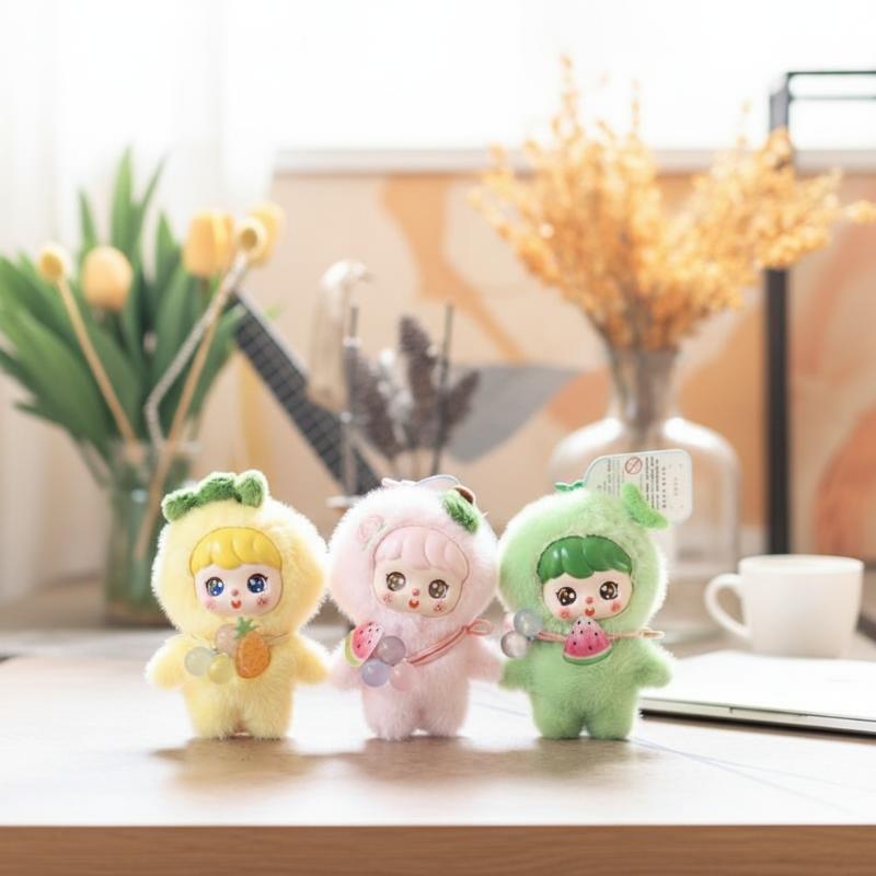 Soft Plush Doll - Cute Fruit Plush Doll Keychain 10cm