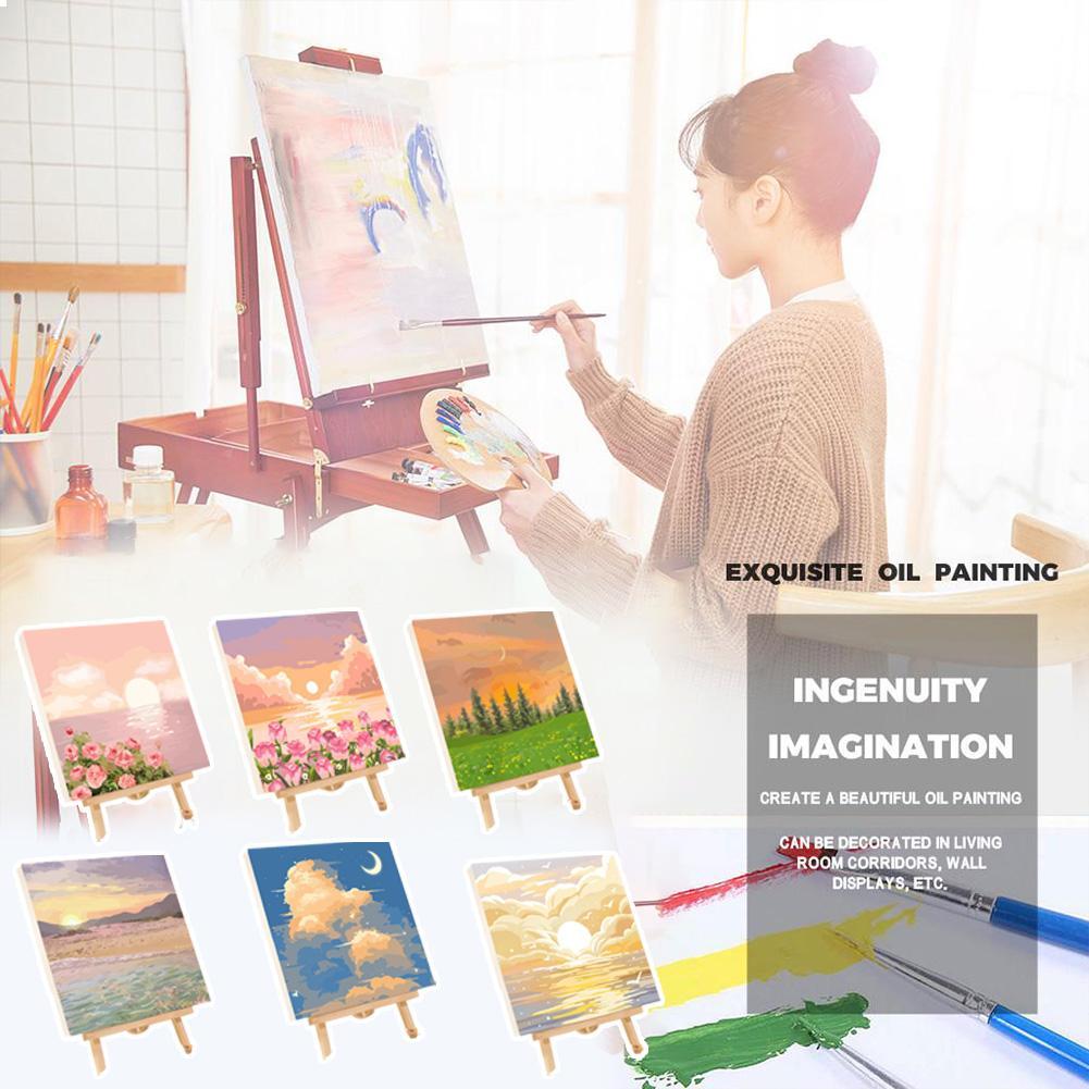 Kids Art Easel - DIY Paint by Numbers Kit for