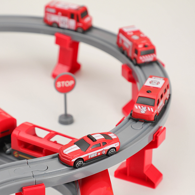 DIY Red Plastic Train Track Se - Kids Toys Brand review and price
