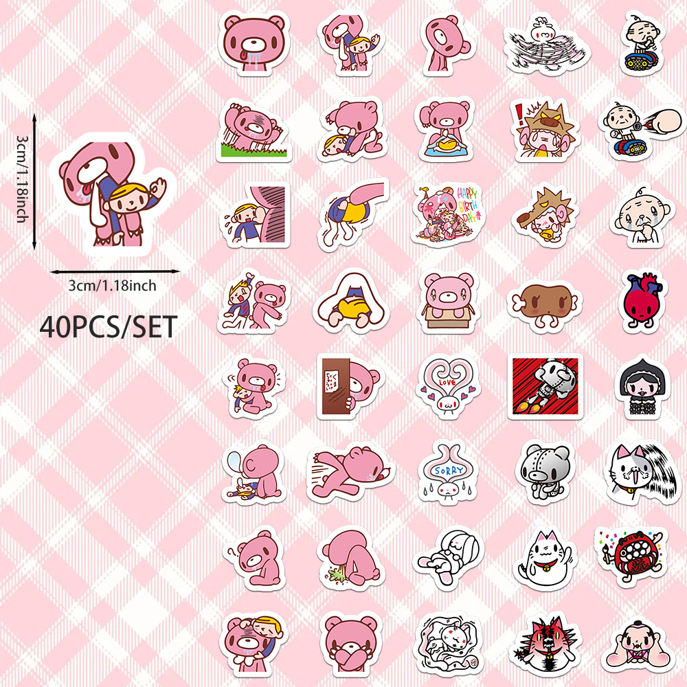 40pcs Cartoon Gloomy Bear & CH - Kids Toys Laptop review and price