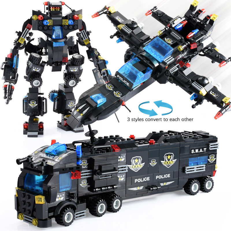 825+PCS Creative City Police B - Kids Toys Under £5 review and price