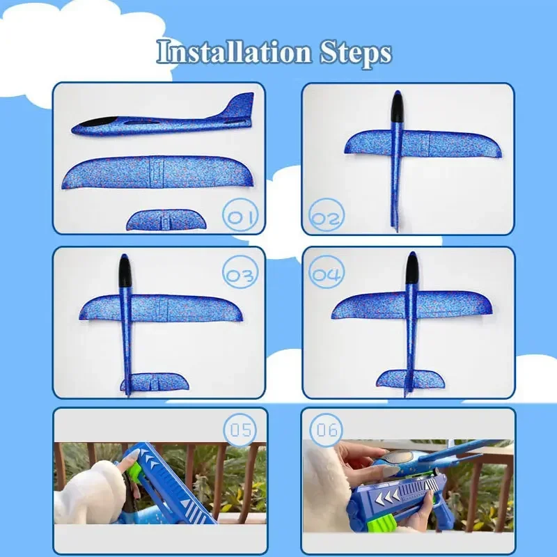Kids 24/34cm Foam Plane Toy Gu - Catapult Launcher Toy review and price