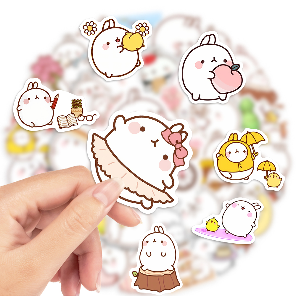Cartoon Cute Fat Rabbit Sticke - Kids Toys Laptop review and price