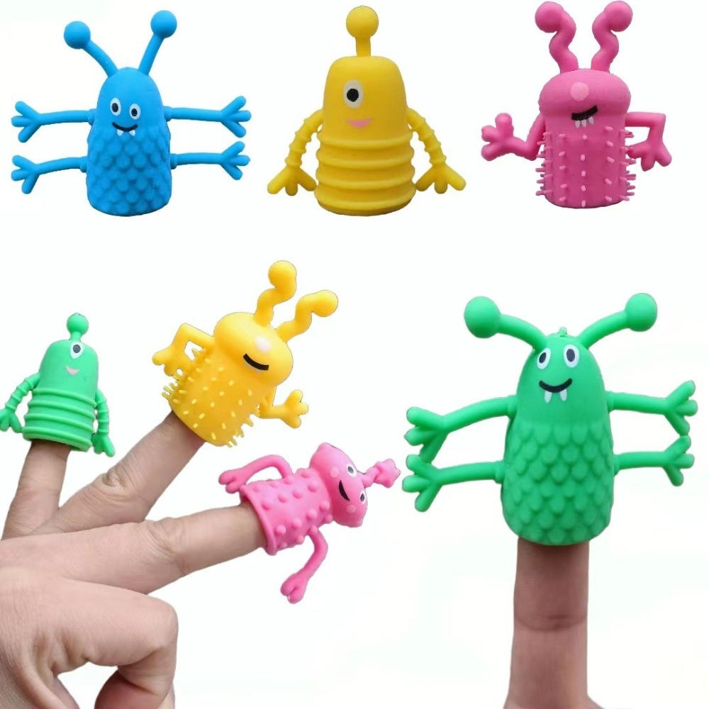 10pcs Funny Soft Rubber Finger - Kids Toys Dinosaur review and price