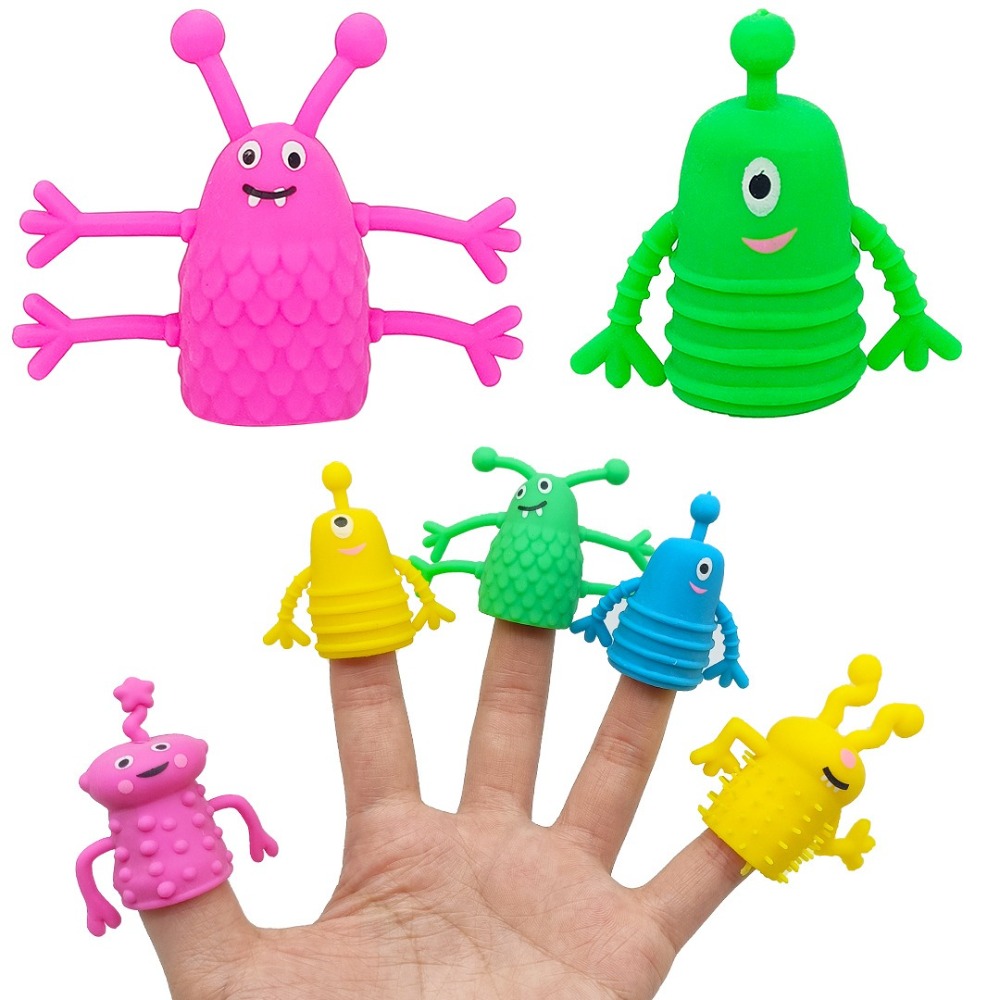 10pcs Funny Soft Rubber Finger - Kids Toys Dinosaur review and price