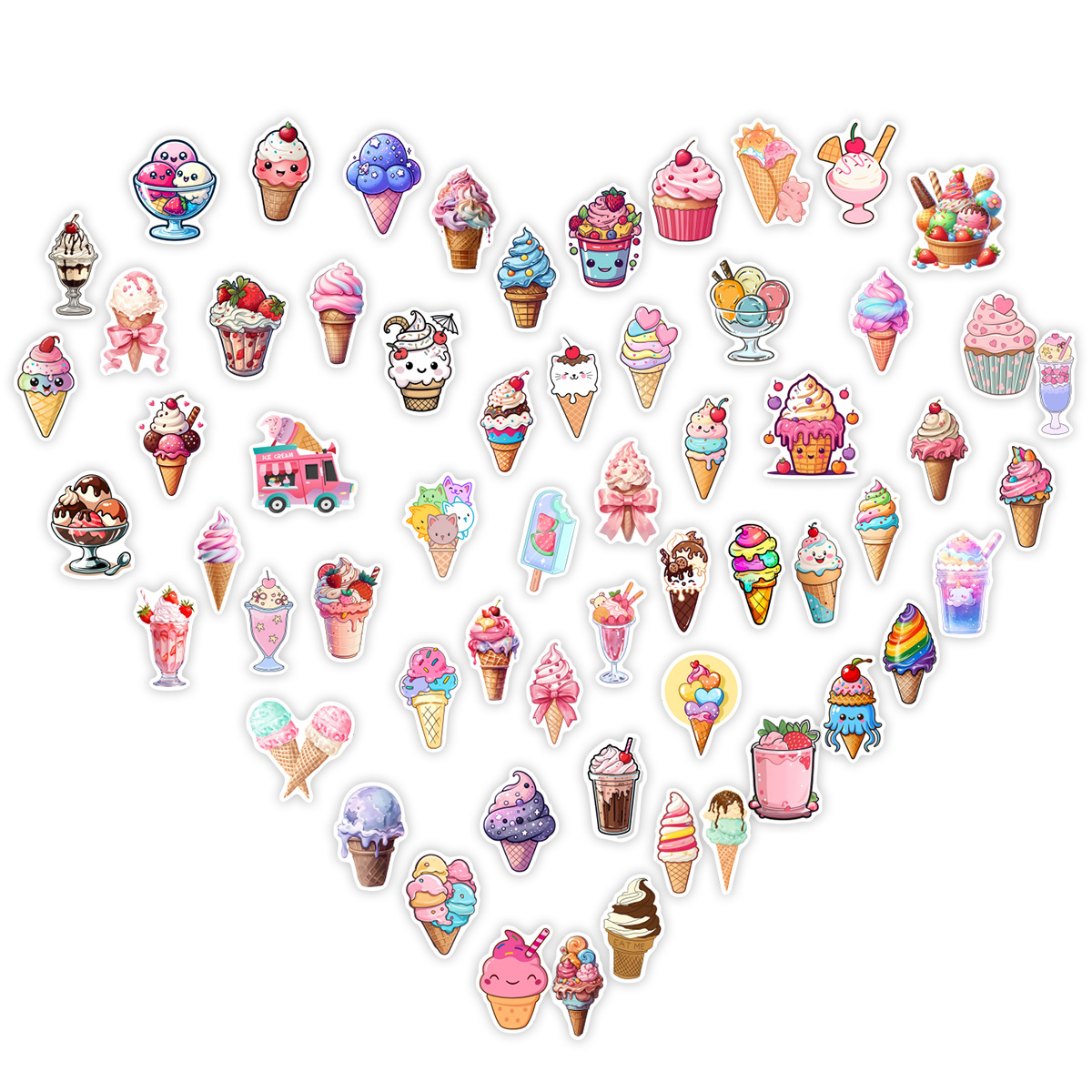 Summer Ice Cream Stickers Cool - Kids Toys Laptop review and price