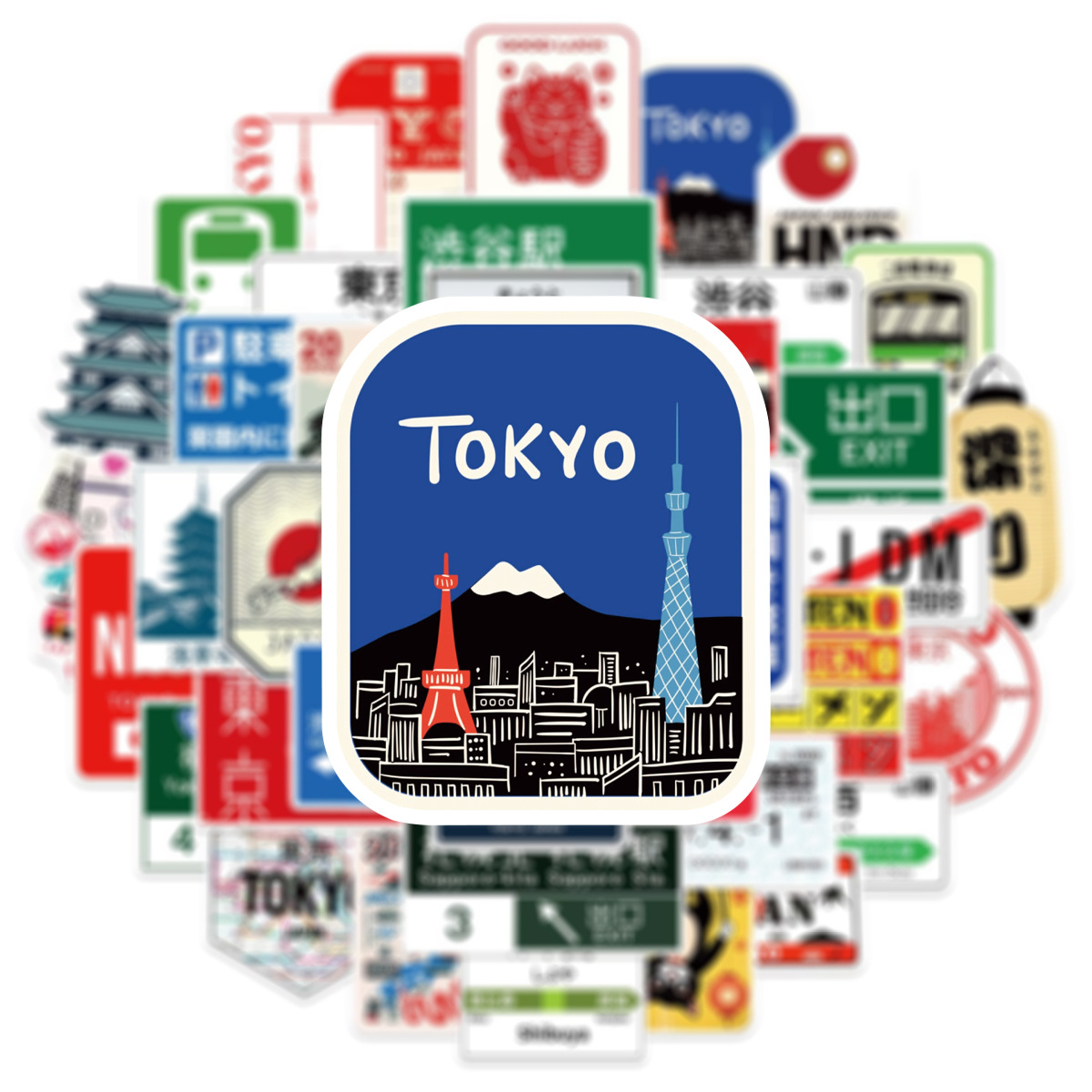 50PCS Japanese Style Urban Log - Kids Toys Logo review and price