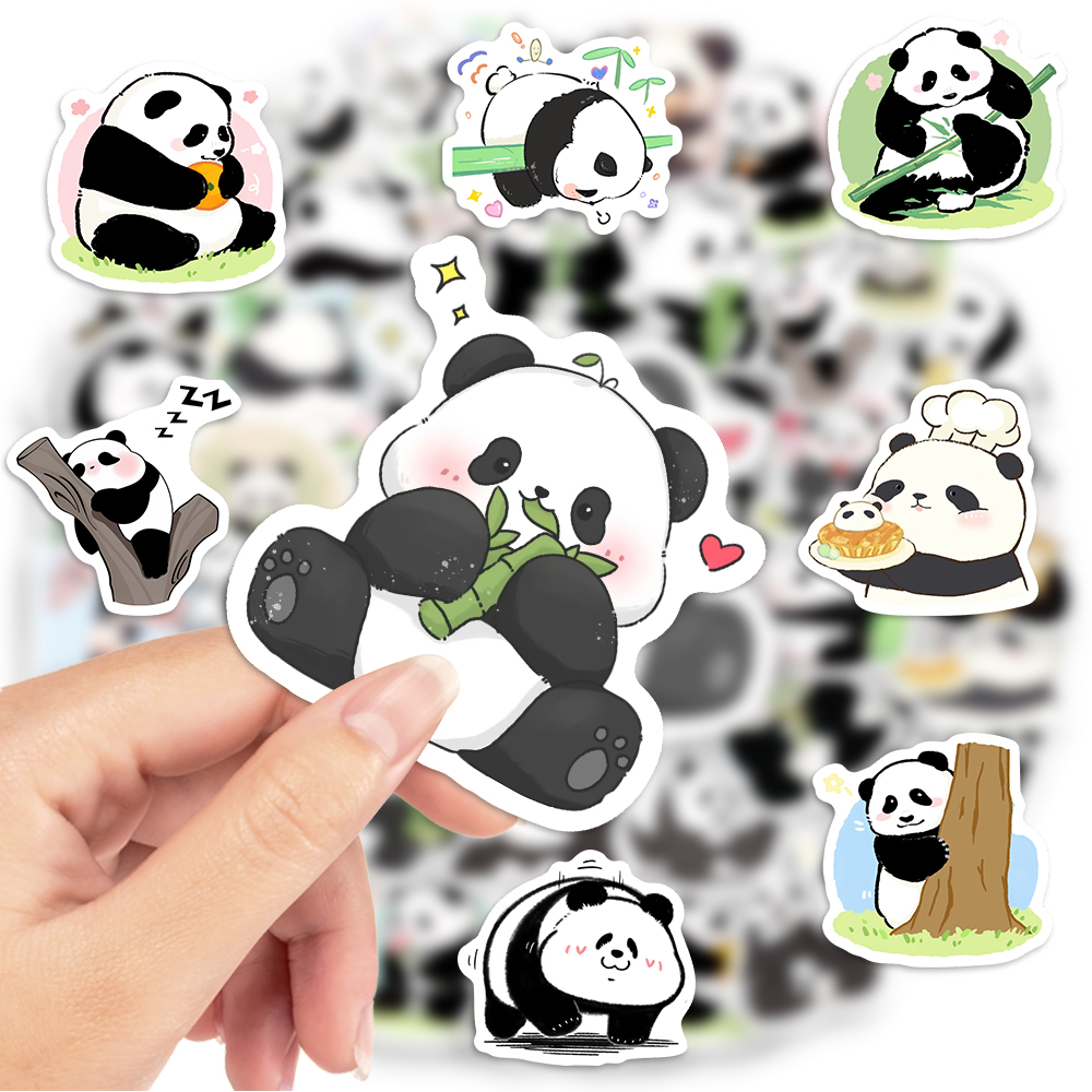 Cute Cartoon Panda Stickers Wa - Kids Toys Laptop review and price
