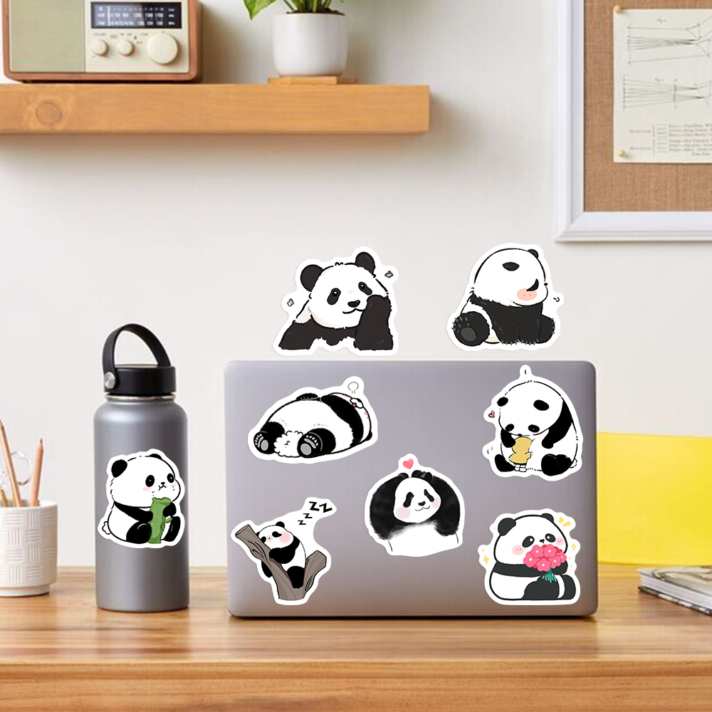 Cute Cartoon Panda Stickers Wa - Kids Toys Laptop review and price