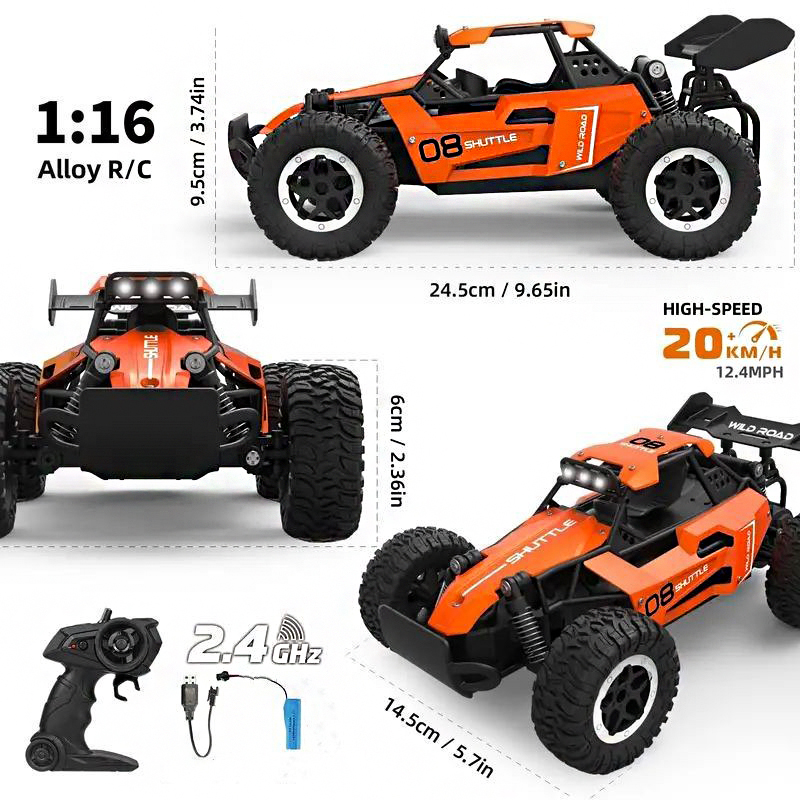 1:16 High-Speed RC Car 2.4G 20 - Kids' Toys Channel review and price