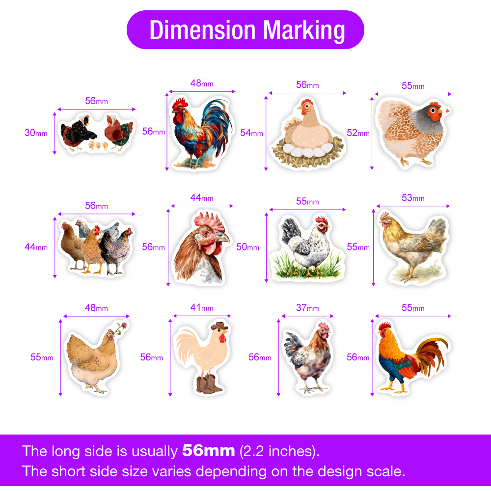 Cute Cartoon Chicken Stickers  - Kids Toys Laptop review and price