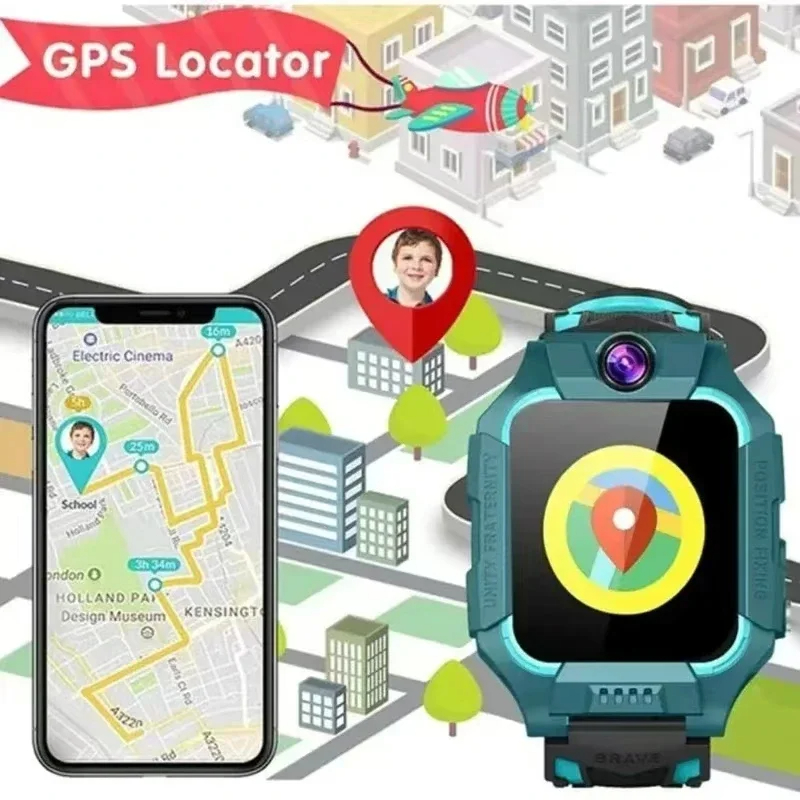 Lenovo 5G Kids Smart Watch Gif - Kids Smartwatch Gps review and price