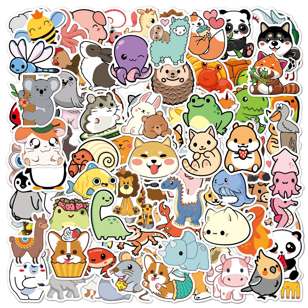 100pcs Funny Animal Stickers C - Kids Toys Logo review and price