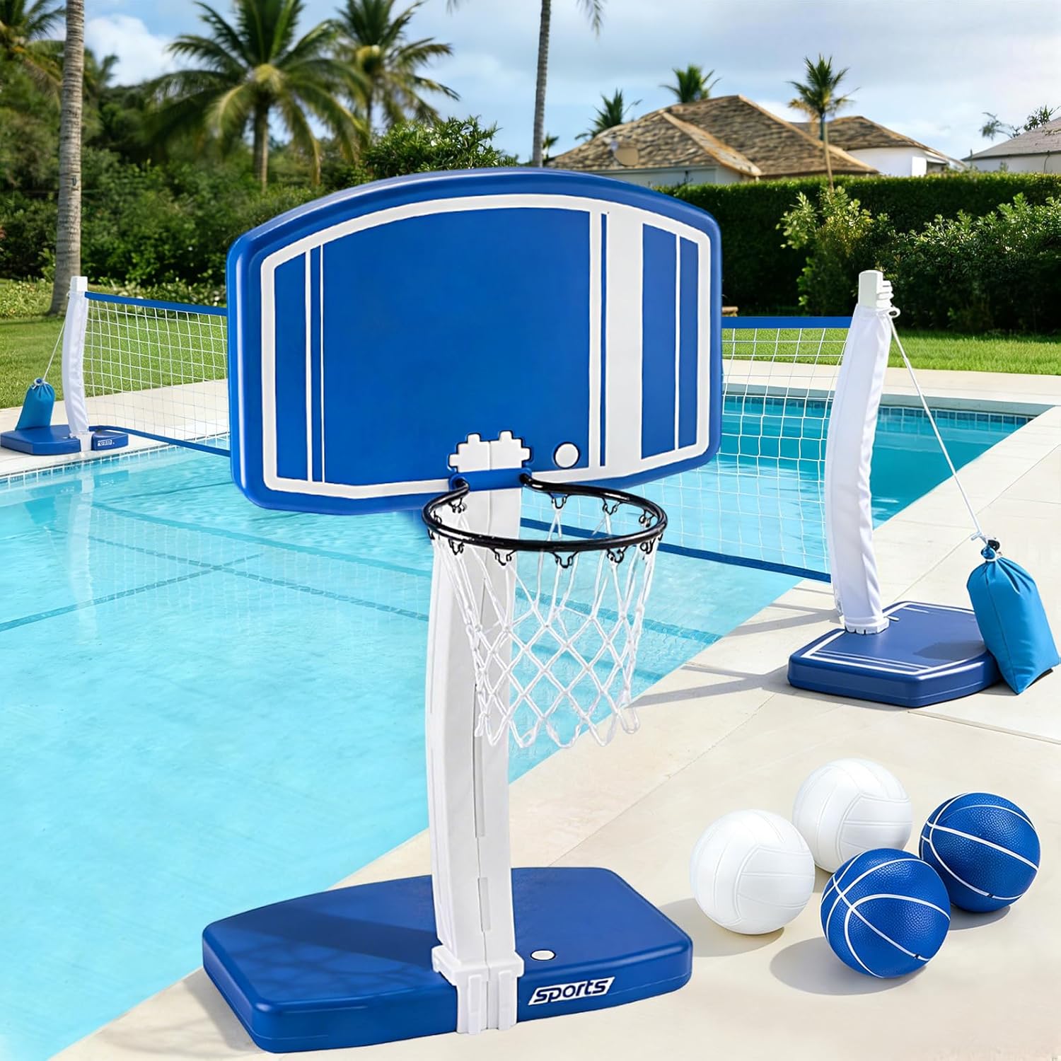 Above Ground Pool Basketball H - Kids Toys And Games review and price