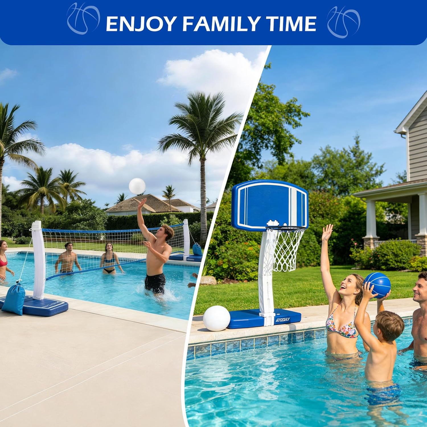 Above Ground Pool Basketball H - Kids Toys And Games review and price