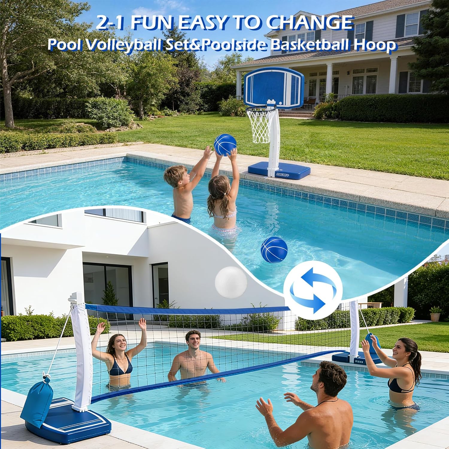 Above Ground Pool Basketball H - Kids Toys And Games review and price