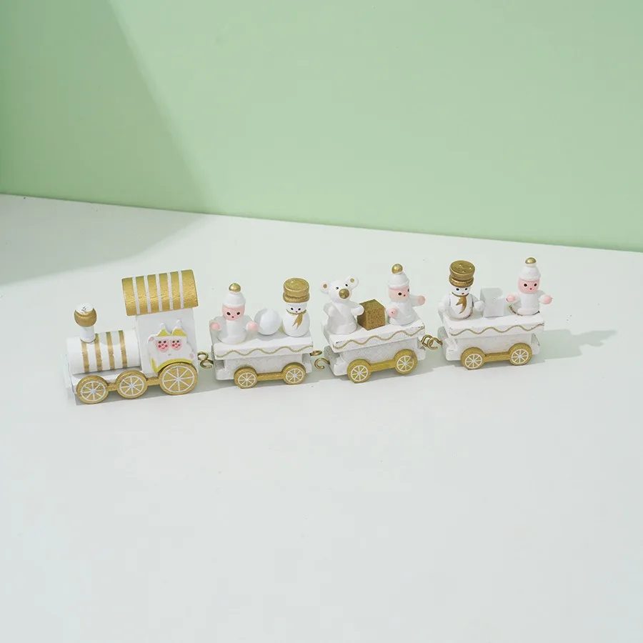 Christmas Train Painted Wooden - Top Kids Xmas Toys review and price