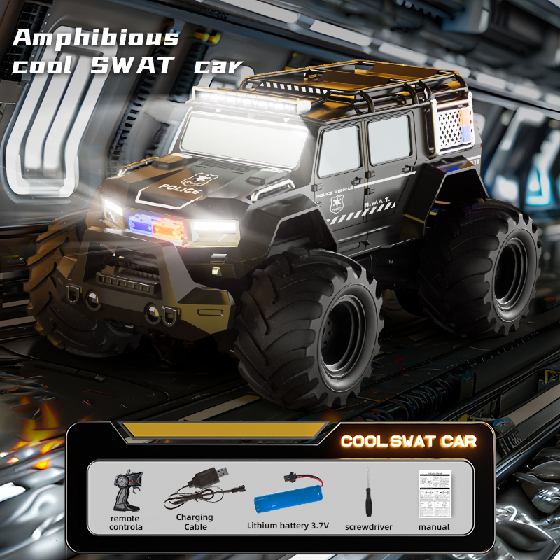RC Police Cars Amphibious Vehi - Kids Toys Electric Car review and price