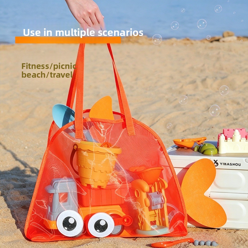 Kids Mesh Beach Bags Colorful  - Kids Storage Toys review and price