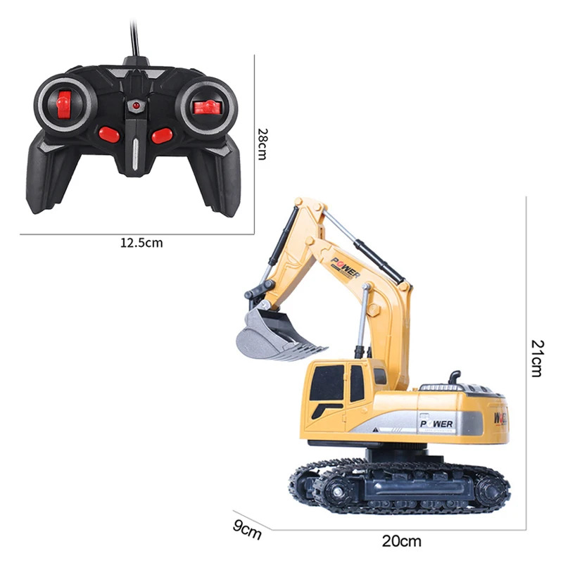 RC Excavator 2.4Ghz 6 Channel  - Kids' Toys Channel review and price