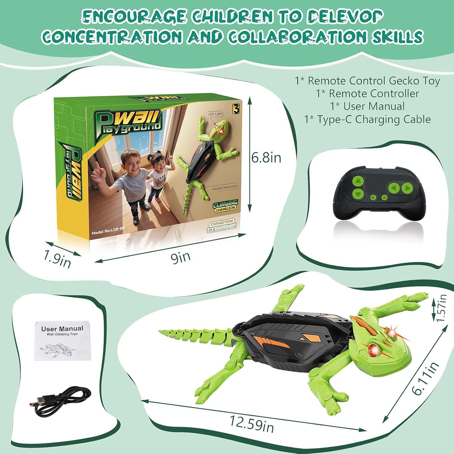 Remote Controlled Gecko Chamel - Kids Toys Under £5 review and price