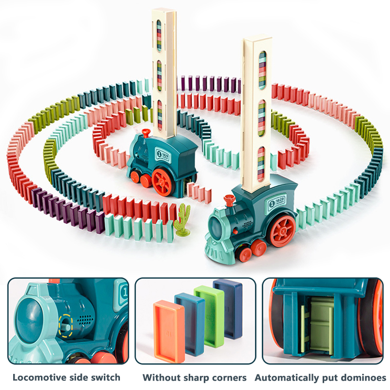 Automatic Laying Domino Train  - Kids Toys Electric Car review and price