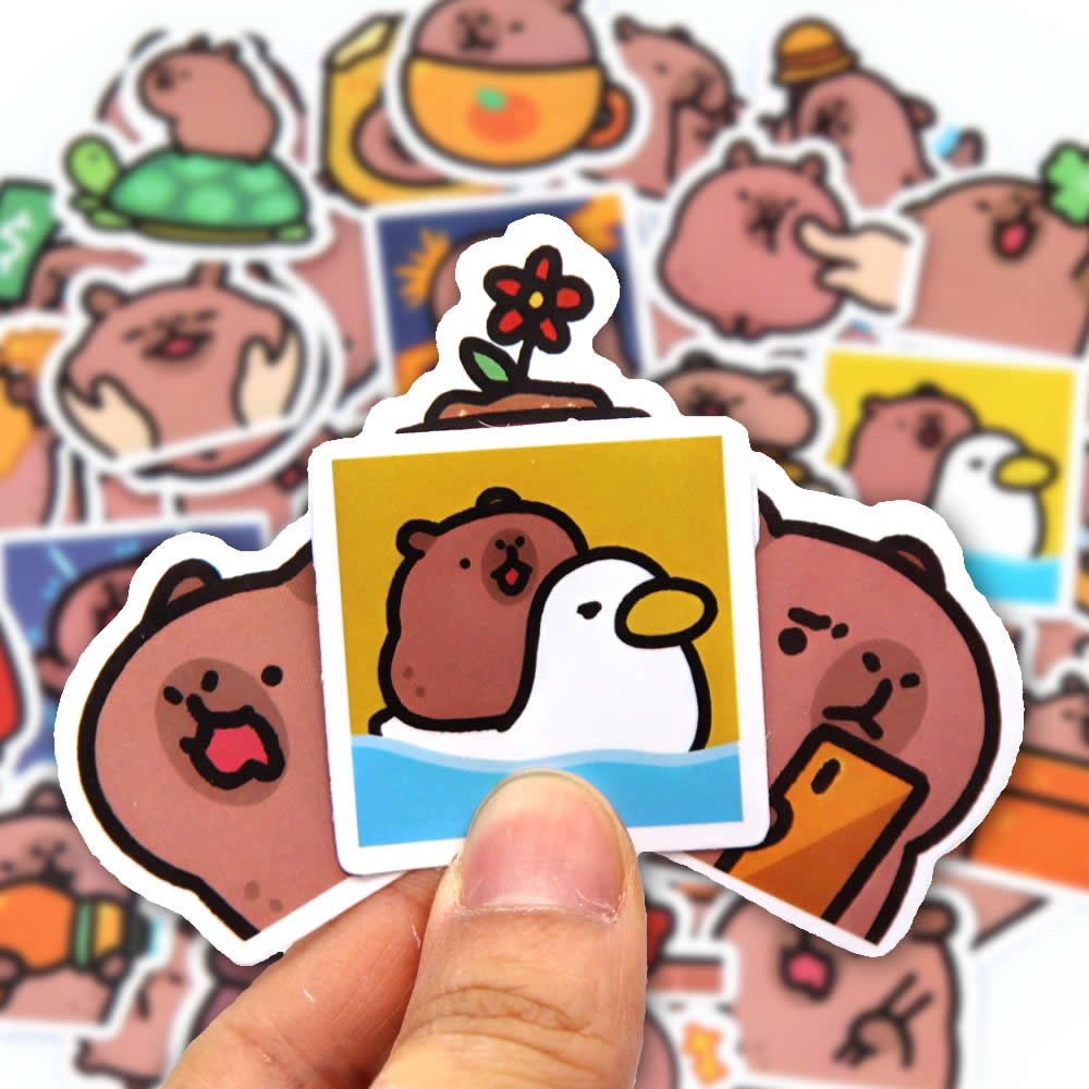 10/50/100pcs Capybaras Sticker - Kids Toys 10 Year Old review and price