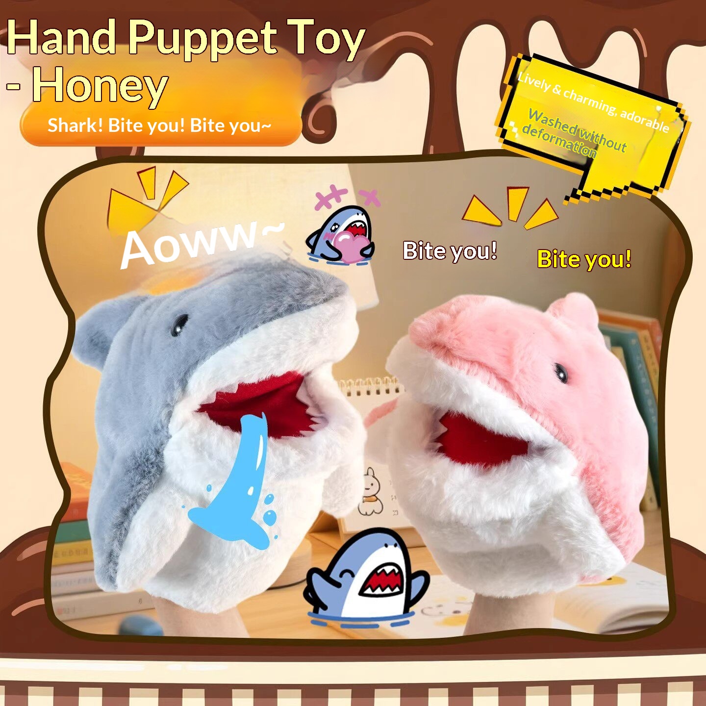 Shark Hand Puppet Plush Shark  - Kids Toys And Games review and price