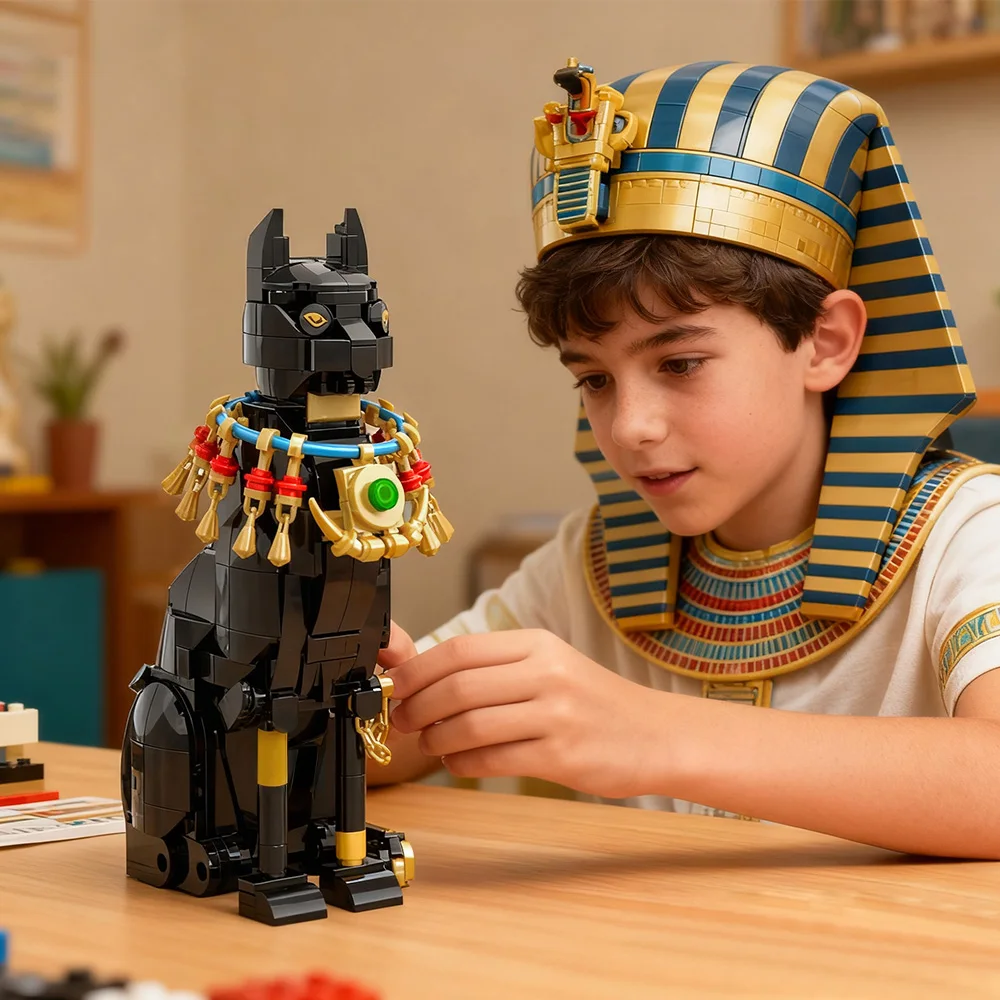 Gobricks MOC Egypt Cat Buildin - Kids Toys Egypt review and price
