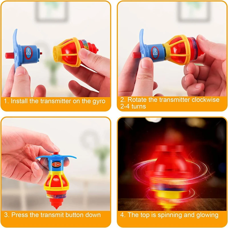 10-20PC Glow Rotating Gyro Kid - Kids Toys 10 Year Old review and price