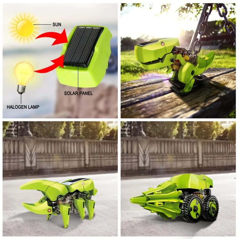 3-in-1 Solar Robot Kit, Dinosa - Kids Toys 10 Year Old review and price