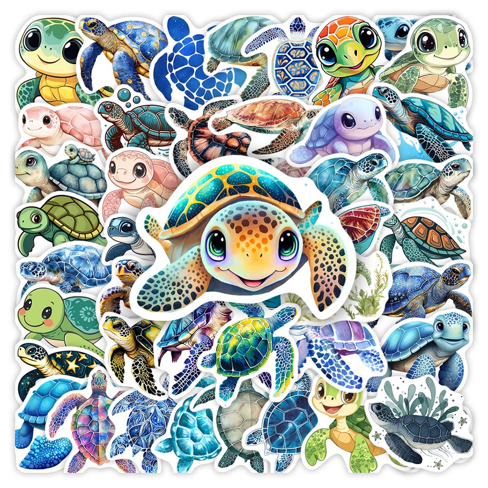 Watercolor Sea Turtle Stickers - Kids Toys Laptop review and price