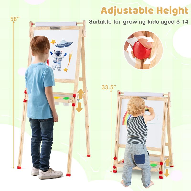 3-in-1 Double-Sided Folding Wo - Kids Art Easel review and price