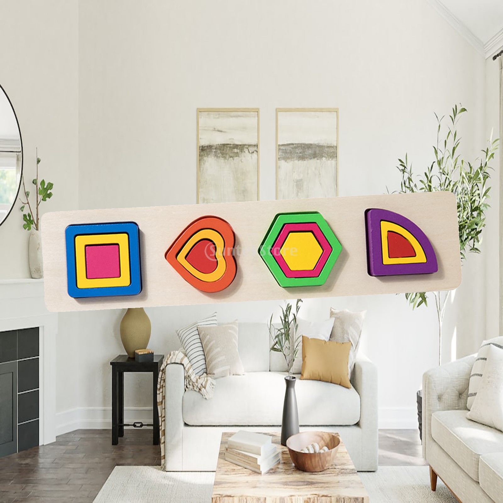 Wooden Color Shape Sorting Toy - Kids Toys Under £5 review and price
