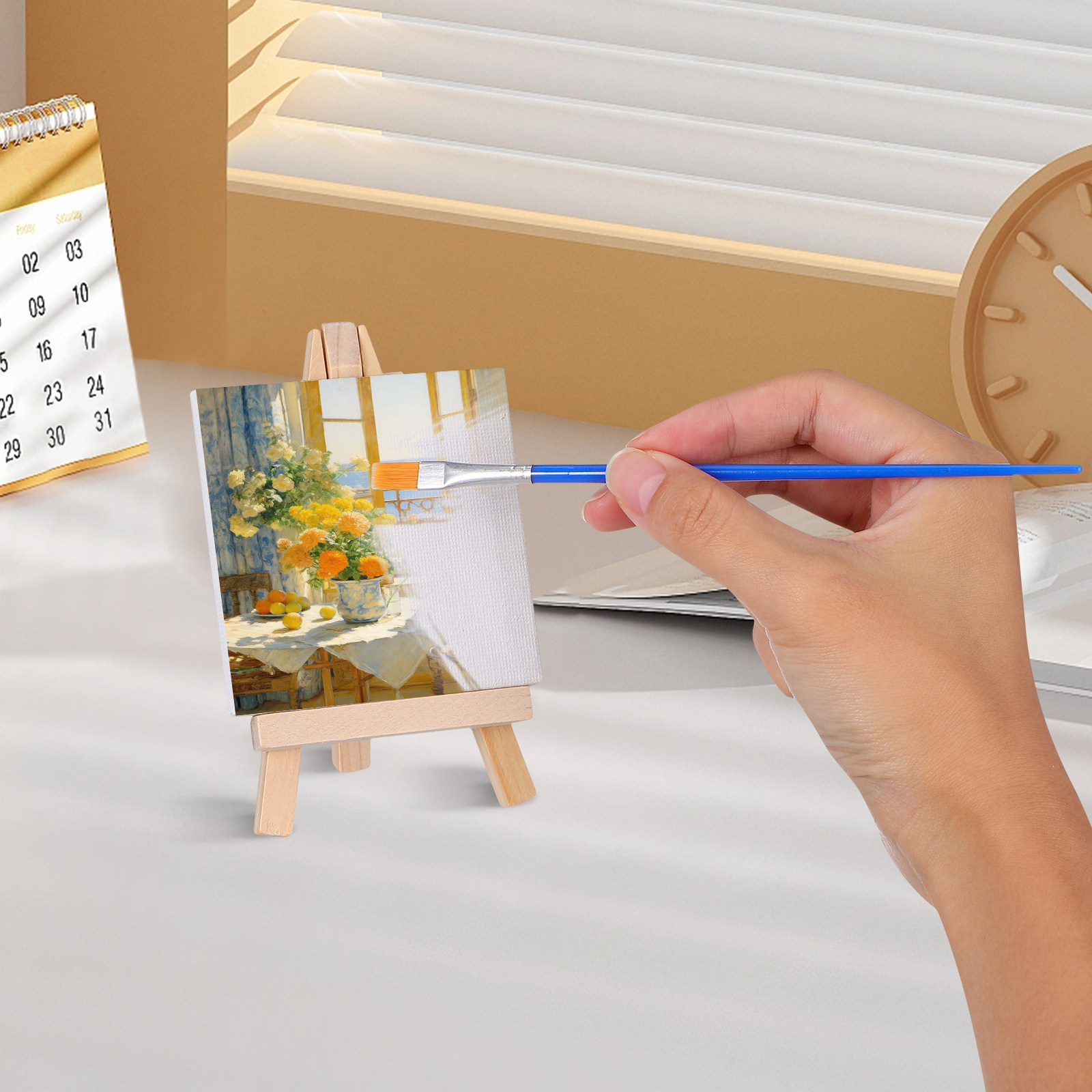 12Sets Mini Wooden Painting Ea - Kids Art Easel review and price