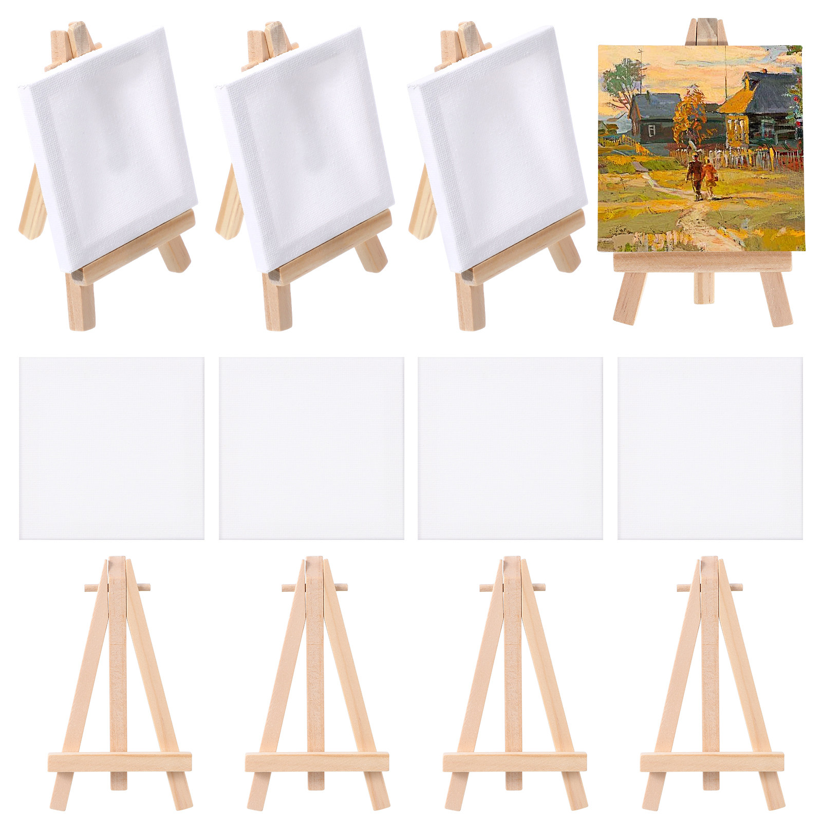 12Sets Mini Wooden Painting Ea - Kids Art Easel review and price