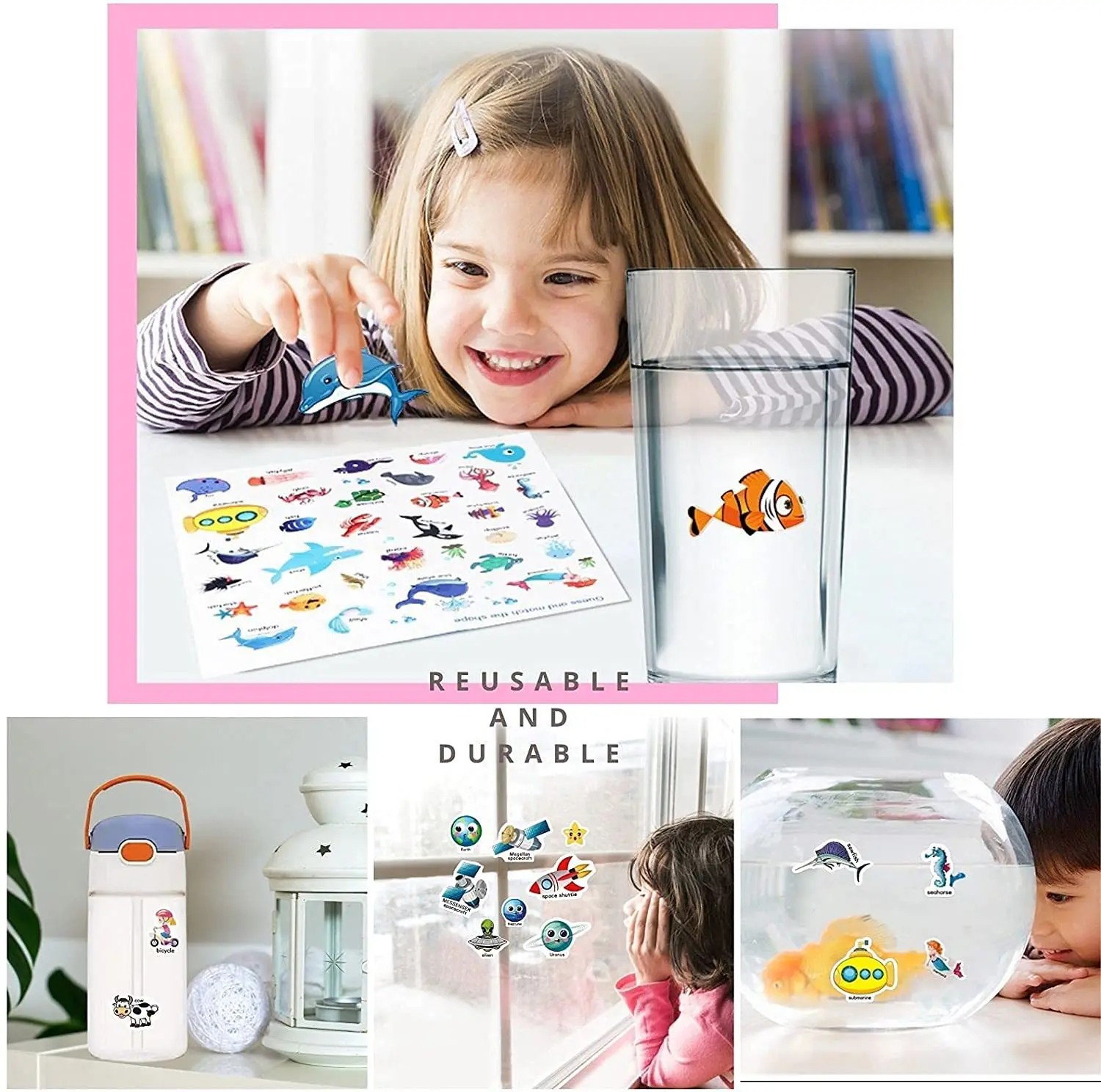 Kids Reusable Sticker Book Mul - Kids Toys 10 Year Old review and price