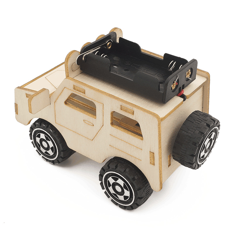 DIY Wooden Car Model Science T - Kids Toys Electric Car review and price