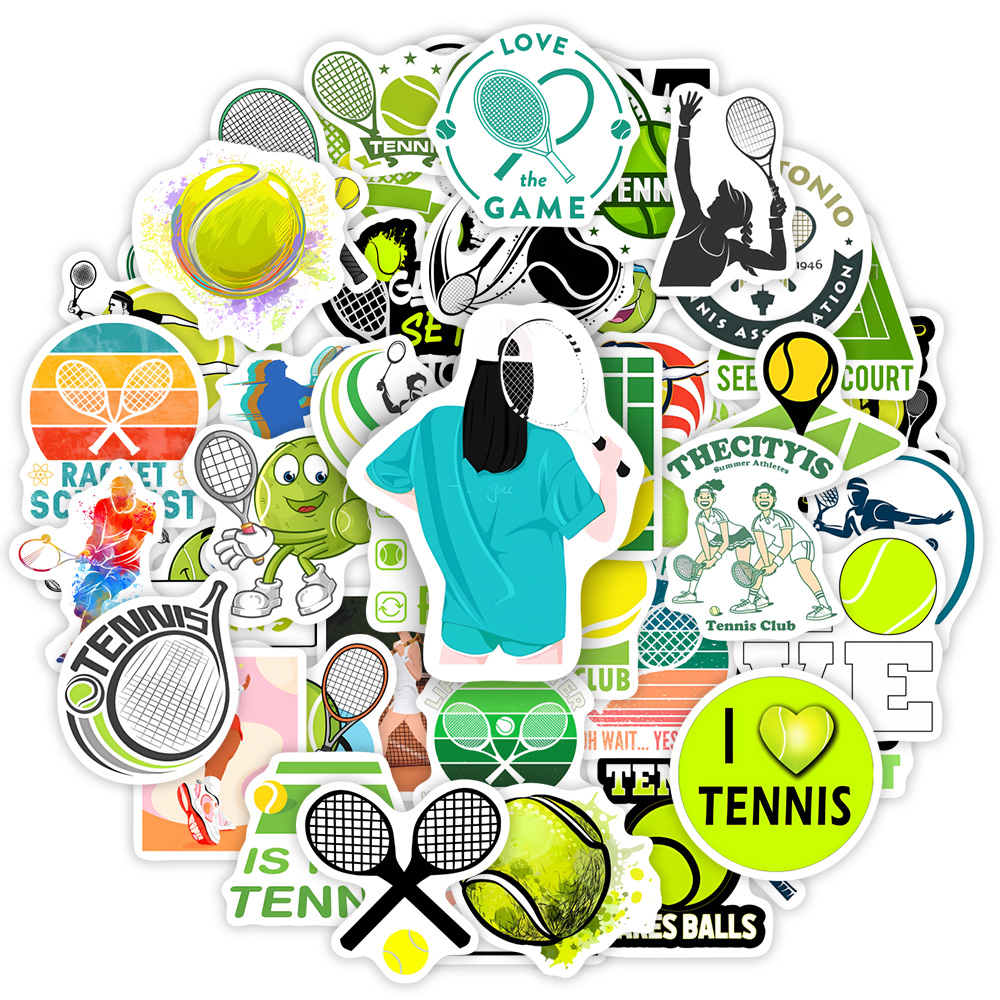 Tennis Theme Lovers Sticekrs D - Kids Toys Laptop review and price