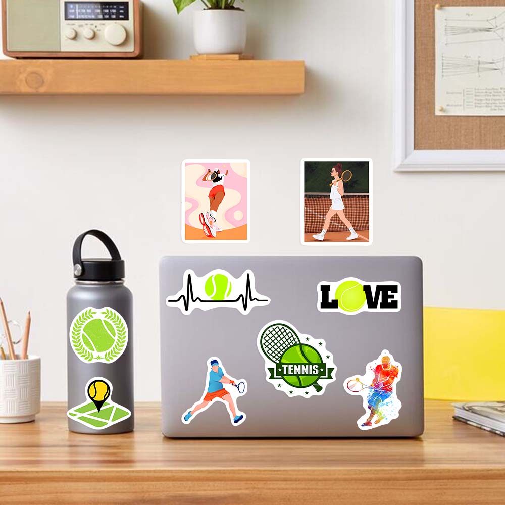 Tennis Theme Lovers Sticekrs D - Kids Toys Laptop review and price