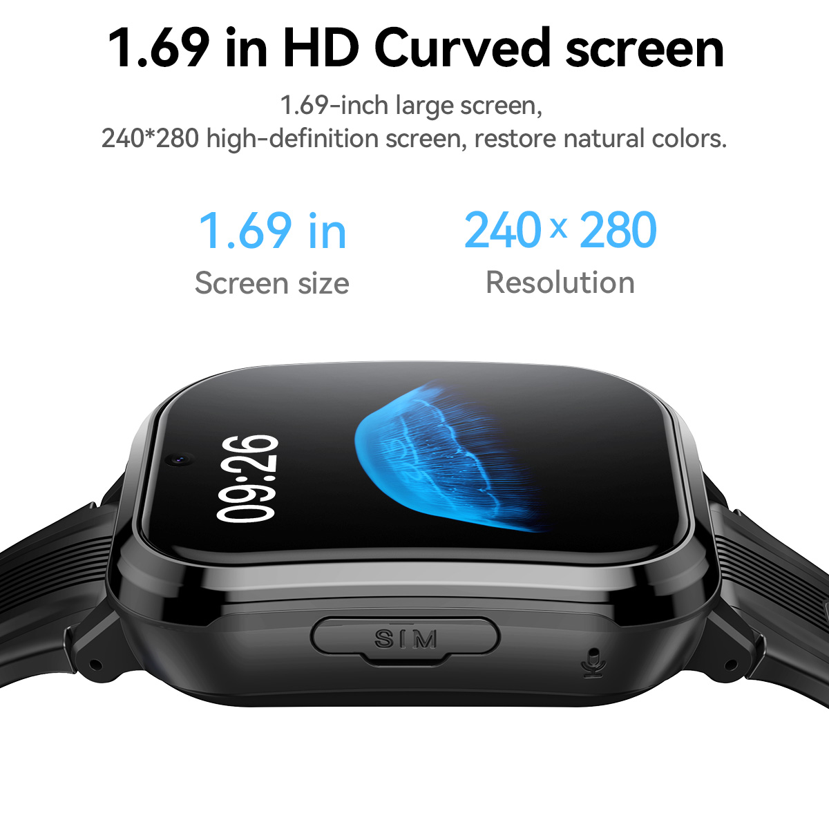 HOCO Y108 1.69inch HD LCD Curv - Kids Smartwatch Gps review and price